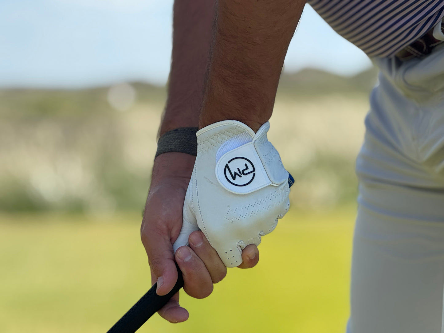 White Leather Golf Glove