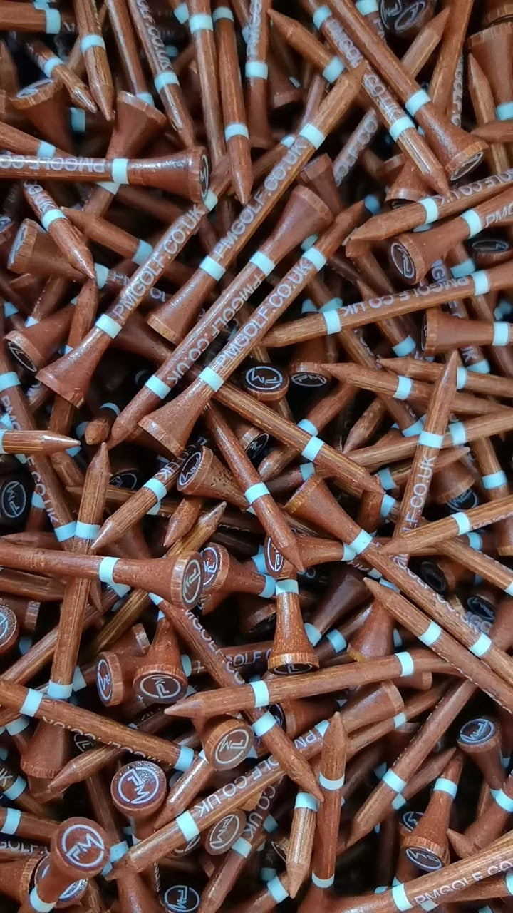 Bamboo Golf Tee's 50 Pack 70mm